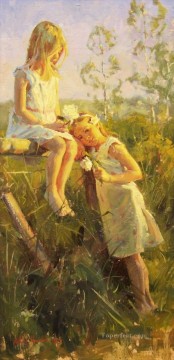 子供 Painting - Lovely Little Girl 9 印象派